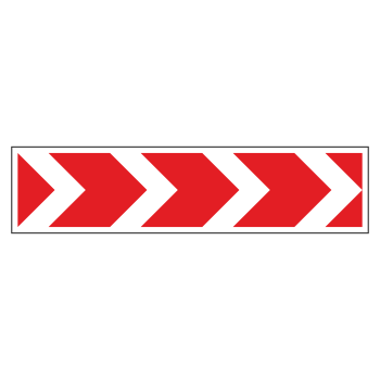 Дорожный знак 1.34.1 «Направление поворота» (большой)